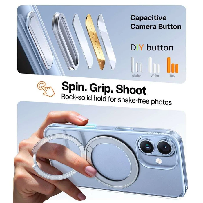 TORRAS iPhone 17 Case Ostand Pro Series Clear