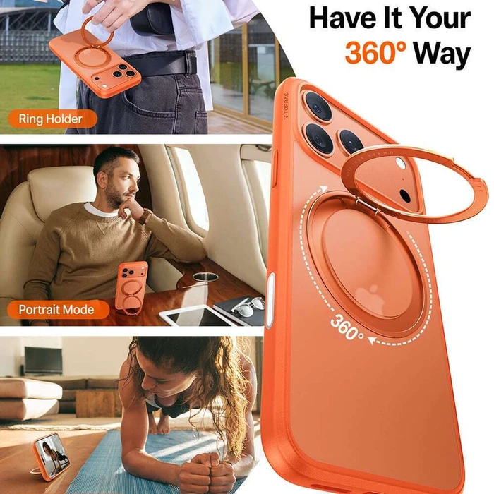 TORRAS Phone Case Ostand Pro Series iPhone 17 Pro Orange
