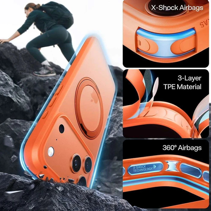 TORRAS Phone Case Ostand Pro Series iPhone 17 Pro Orange