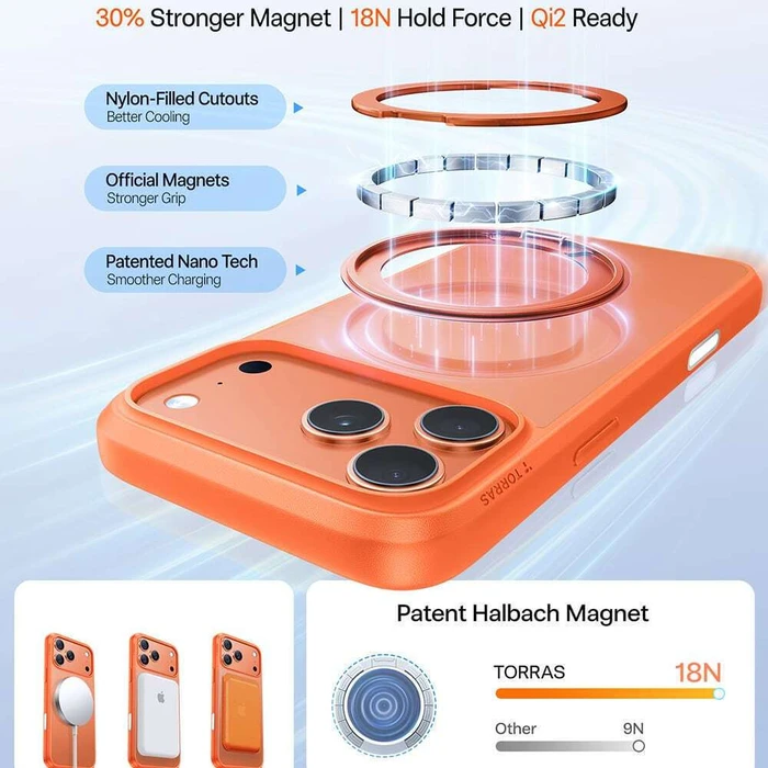 TORRAS OSTAND PRO SERIES IPHONE 17 PRO ORANGE