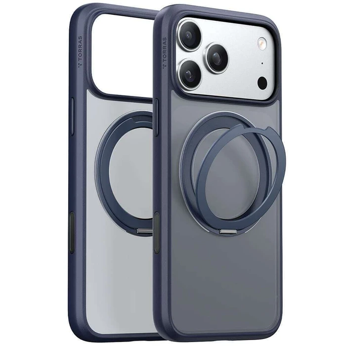 Torras Ostand Pro Θήκη Πίσω Navy Μπλε (iPhone 17 Pro)