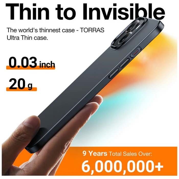 Θήκη Torras Originfit-mag Πλάστικη/Σιλικόνης Μαύρη για iPhone 15 (Συμβατή με MagSafe)