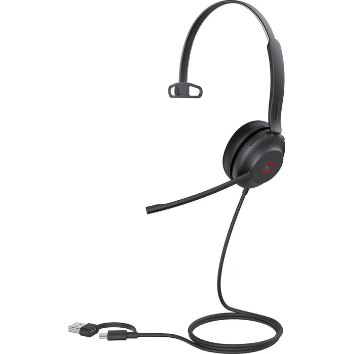 Yealink UH37 Mono - Ακουστικό μονοφωνικό on-ear με USB-C/USB-A