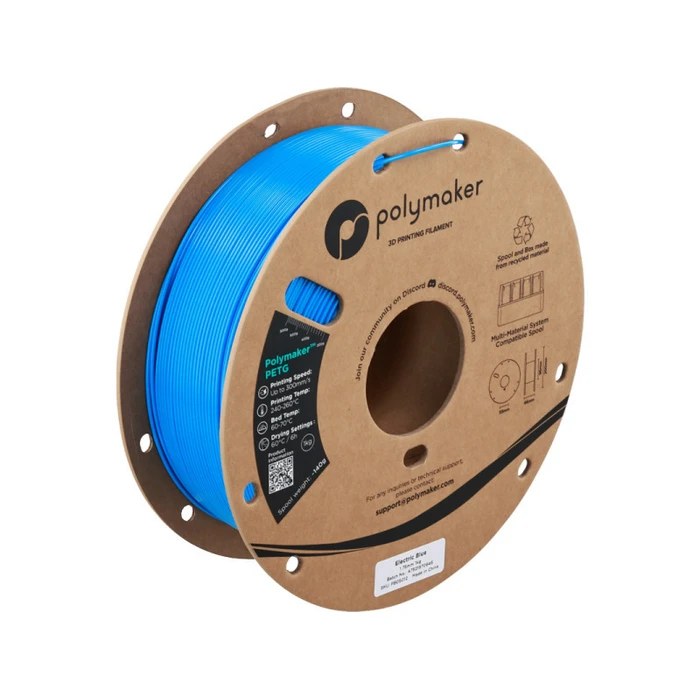Polymaker PETG 1,75mm Ηλεκτρικό Μπλε 1kg