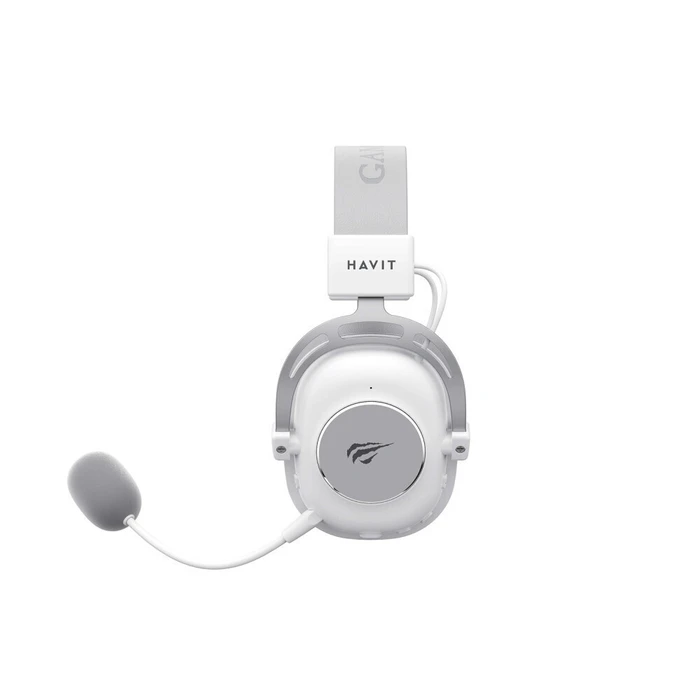 Havit H2002YG Over Ear Gaming Headset με σύνδεση 3.5mm & Bluetooth Λευκό/Γκρι