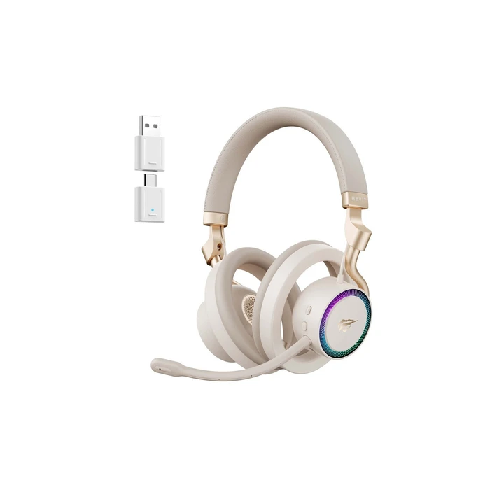 Havit Fuxi-H8 Wireless Over-Ear Gaming Headset 3.5mm / USB Gold