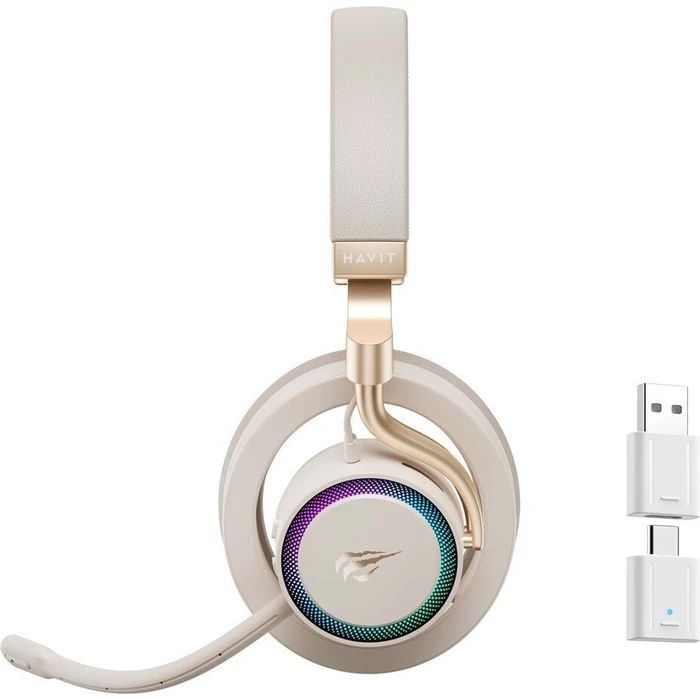 Havit Fuxi-H8 Wireless Over-Ear Gaming Headset 3.5mm / USB Gold