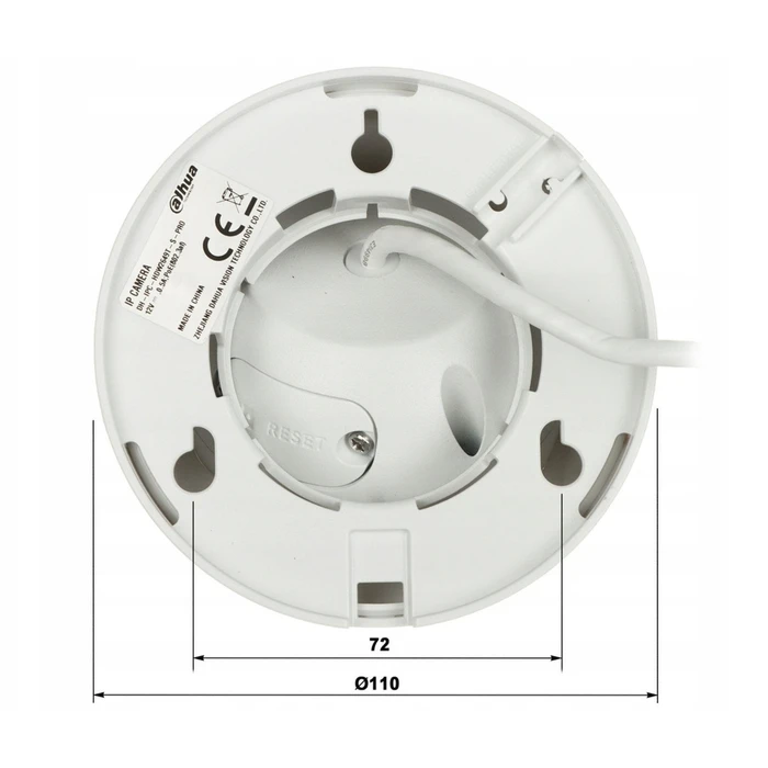 Dahua IPC-HDW2649T-S-LED-0360B-PRO IP Surveillance Camera Full HD+ 6MP Waterproof with Built-in Microphone and 3.6mm Lens