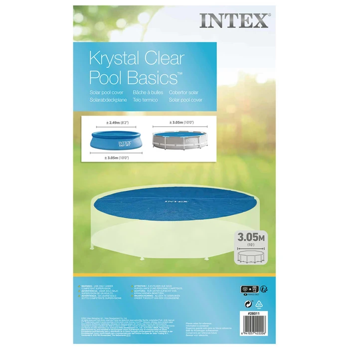Intex Pool Cover Solar Round 305 cm