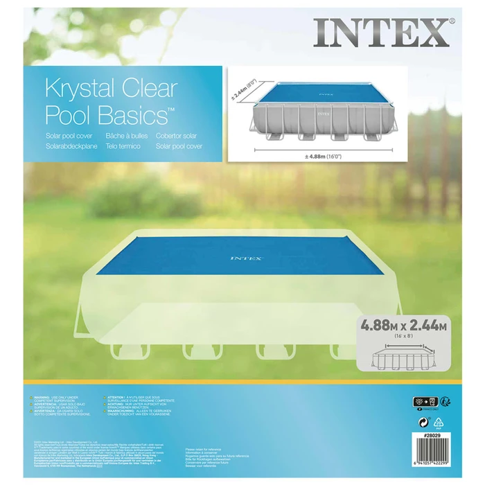 Pool Covers Intex Solar Rectangular 488 x 244 cm