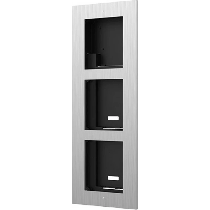 Hikvision DS-KD-ACF3/S Βάση για Μπουτονιέρα Θυροτηλεφώνου για Χωνευτή Τοποθέτηση 3 Module