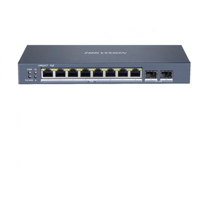 Hikvision DS-3E1510P-SI Managed L2 PoE+ Switch με 8 Θύρες Gigabit (1Gbps) Ethernet και 1 SFP Θύρα