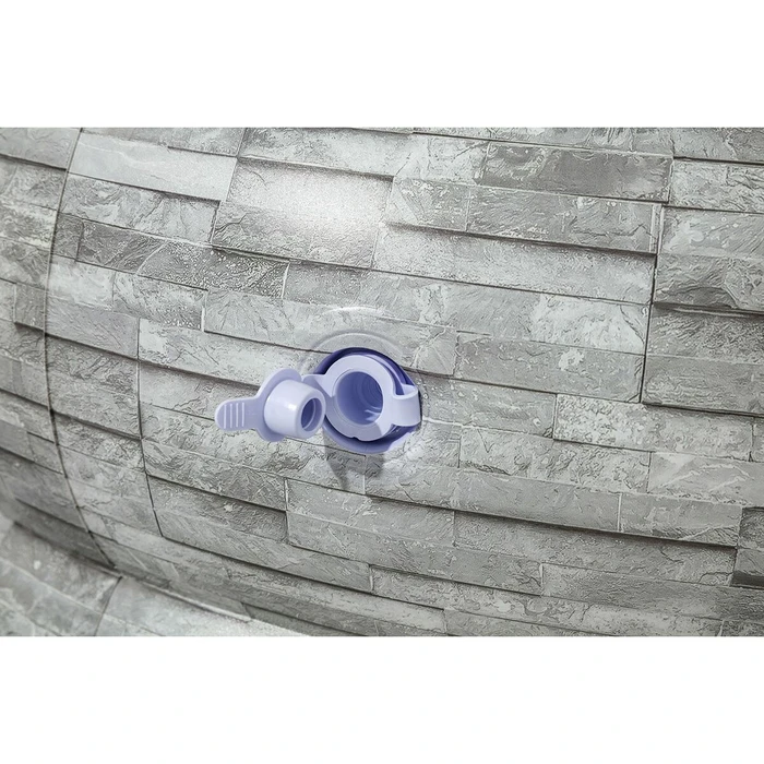 Bestway Φουσκωτή Πισίνα Γκρι 213 x 206 x 53 cm