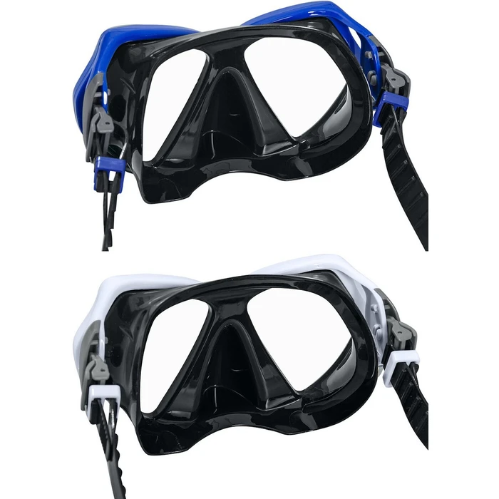 Bestway Γυαλιά Καταδύσεων με Σωλήνα Λευκό Γκρι Ενηλίκων