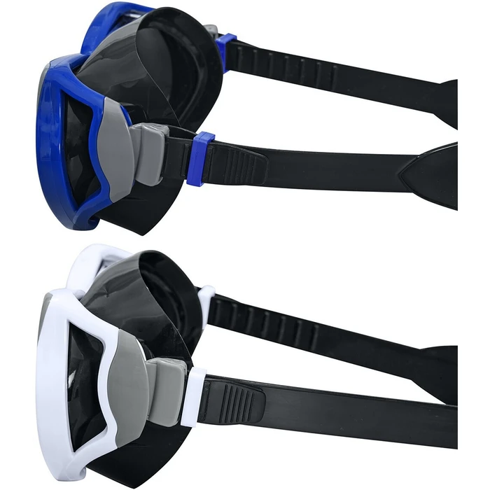 Bestway Γυαλιά Καταδύσεων με Σωλήνα Λευκό Γκρι Ενηλίκων