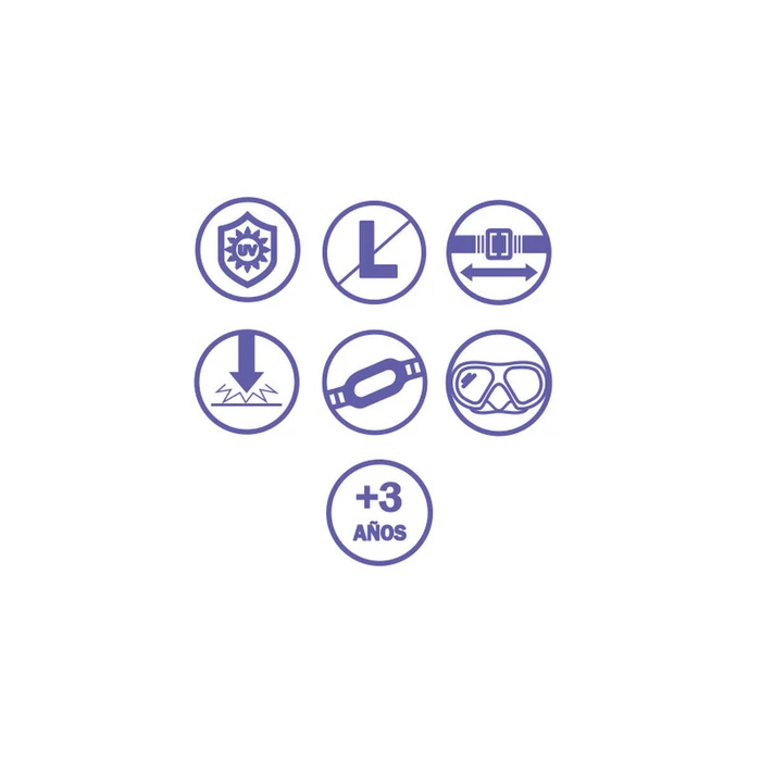 Bestway Παιδικά Γυαλιά Κατάδυσης με Σωλήνα Μπλε Τυρκουάζ