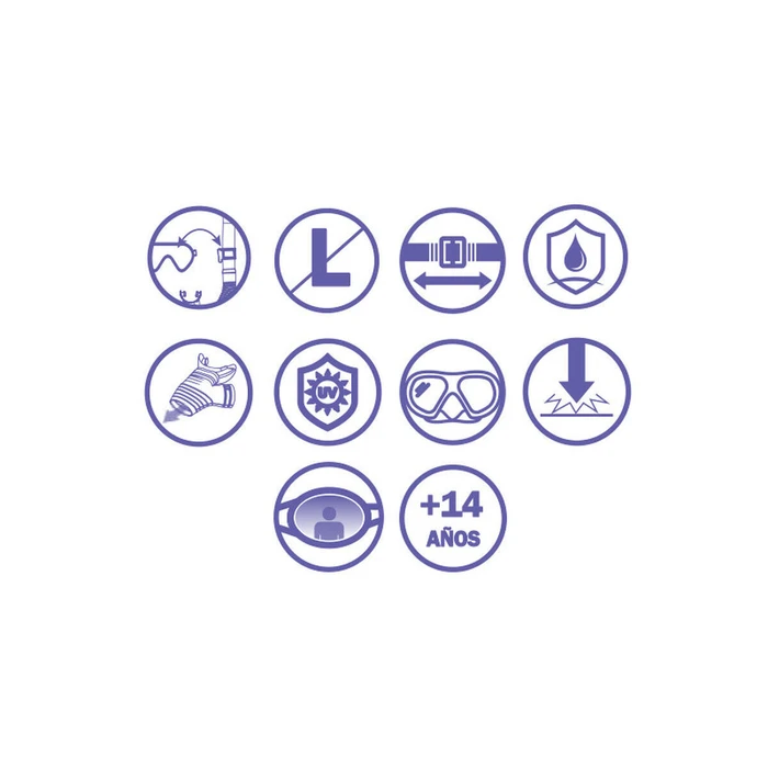 Bestway Γυαλιά Καταδύσεων με Σωλήνα Λευκό Σκούρο μπλε Ενηλίκων