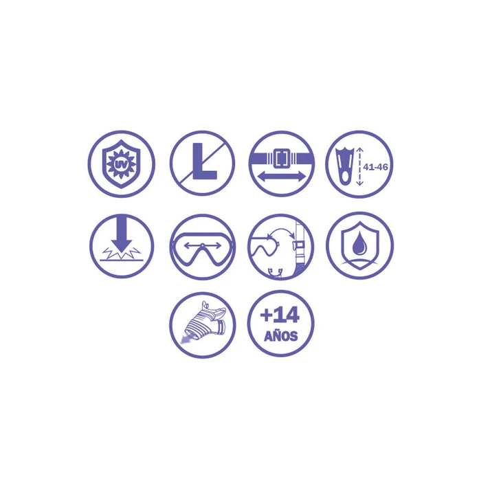 Bestway Γυαλιά Καταδύσεων με Σωλήνα και Πτερύγια Ενηλίκων 41 46