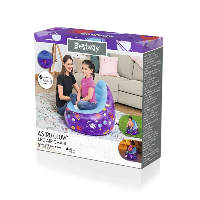 Bestway Inflatable Chair Spaceship Multicolor 72 x 72 x 64 cm