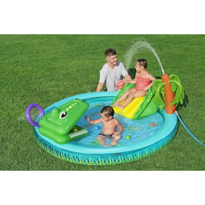 Bestway Children's Pool Crocodile Cove 224 x 181 x 72 cm