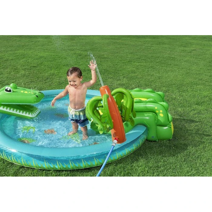 Bestway Children's Pool Crocodile Cove 224 x 181 x 72 cm