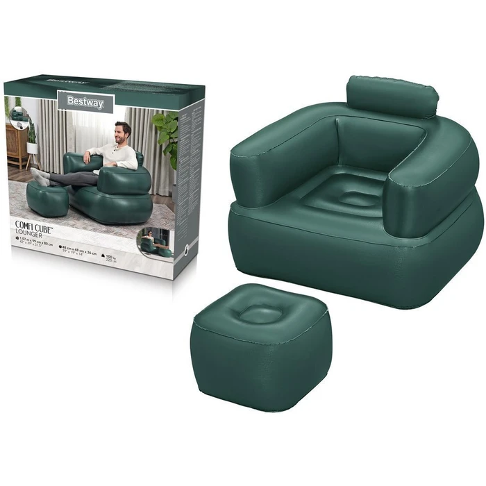 Bestway Φουσκωτή Καρέκλα Πολύχρωμο 107 x 80 x 99 cm