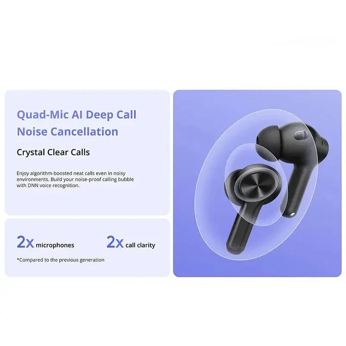 Realme Buds T200 Lite Bluetooth Handsfree Ακουστικά με Αντοχή στον Ιδρώτα και Θήκη Φόρτισης Storm Grey