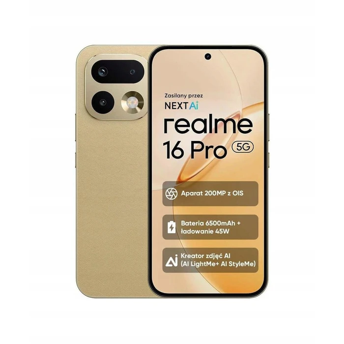 Realme 16 Pro 5G Dual SIM (8/256GB) Χρυσό