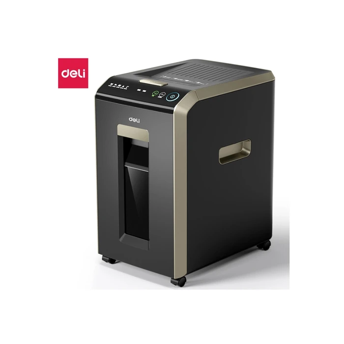 DELI Shredder P4 200 Sheets Auto Feed 32L Black