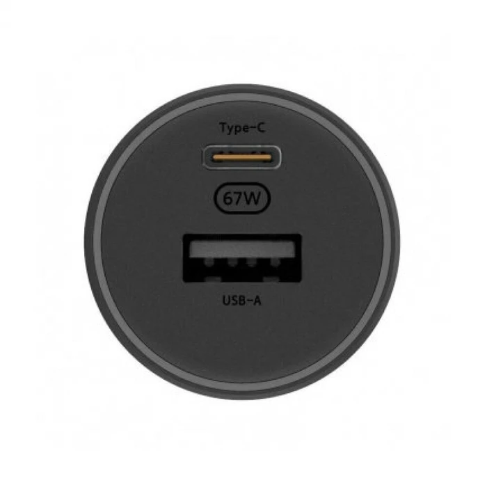 Xiaomi Φορτιστής Αυτοκινήτου 67W 6.1A (1xUSB-A + 1xUSB-C) Μαύρο BHR6814GL