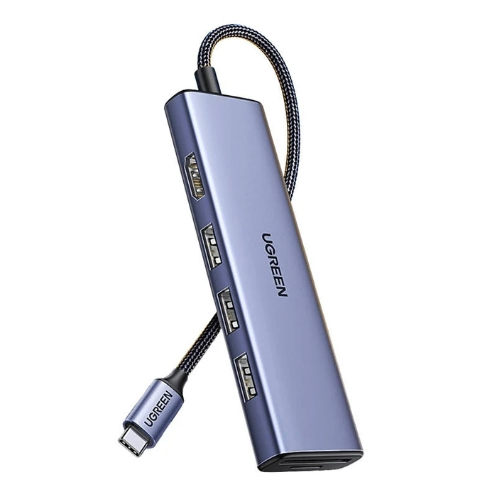 UGREEN Adapter HUB CM511 USB-C to HDMI 3x USB-A 3.0 SD TF