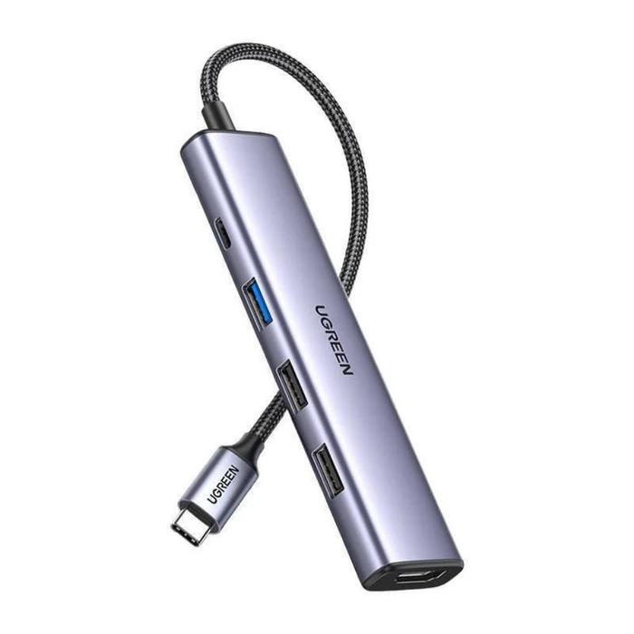 UGREEN CM478 5-in-1 100W PD USB-C Hub (1x HDMI, 1x USB-C PD IN, 1x USB-A 3.0, 2x USB-A 2.0)