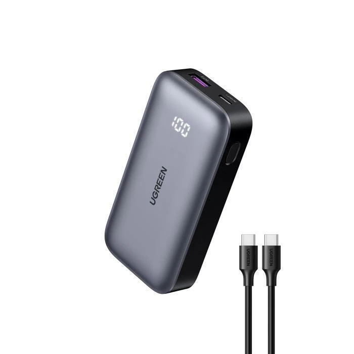 UGREEN Powerbank Ugreen Powerbank 10000mAh Nexode PB502 USB USB C 30W PD czarny 25185 UGR25185