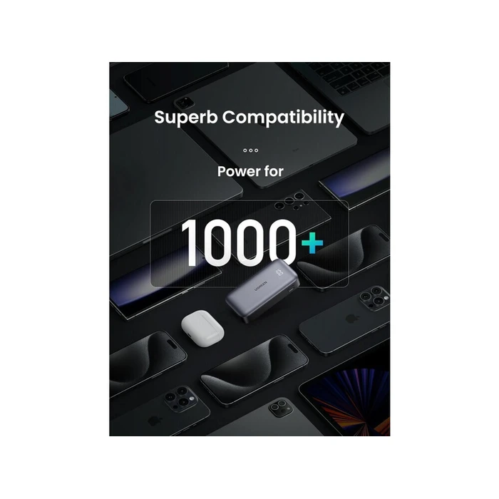 Power Bank Ugreen Ugreen Powerbank 10000mAh Nexode PB502 USB USB C 30W PD Black 25185 UGR25185