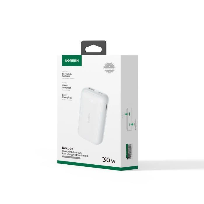 Power Banks UGREEN Nexode PB501 10000mAh USB and USB C 30W PD White