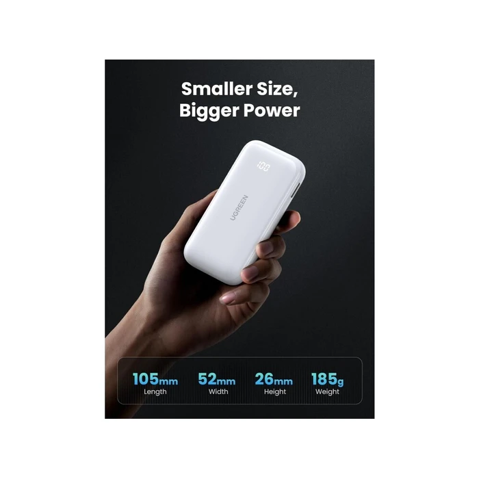 Power Banks UGREEN Nexode PB501 10000mAh USB and USB C 30W PD White