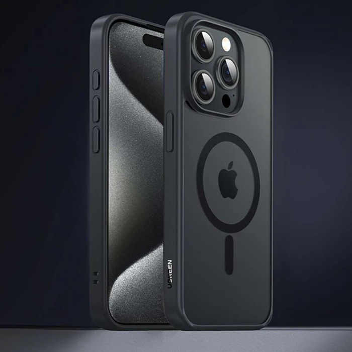 Ugreen Θήκη Back Cover Σιλικόνης Μαύρο για iPhone 15 Pro Max