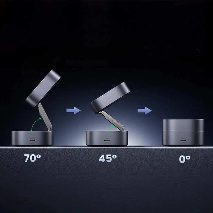 UGREEN Wireless Charger 2 in 1 for iPhone AirPods W256 20W Black with USB C to USB C Cable 1m 35278