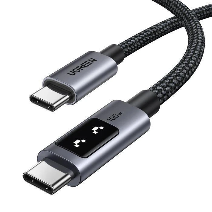 Ugreen Uno L509 100W USB-C to USB-C PD Fast Charging Cable LED 2m