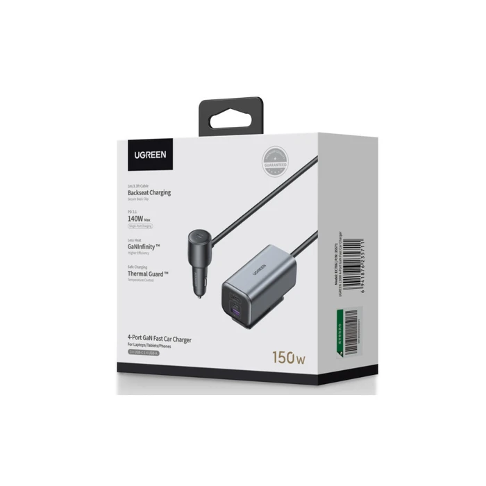 Car Charger UGREEN EC706 USB 2x USB-C 150W