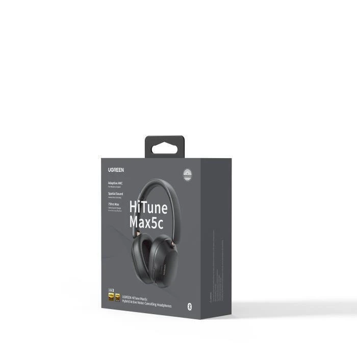 UGREEN Wireless Headphones HiTune Max 5C Hybrid ANC Bluetooth 5.4 Black