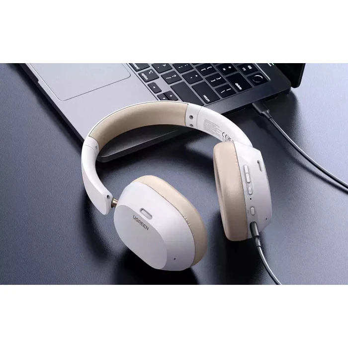 UGREEN Wireless Headphones HiTune Max 5C Hybrid ANC Bluetooth 5.4 White