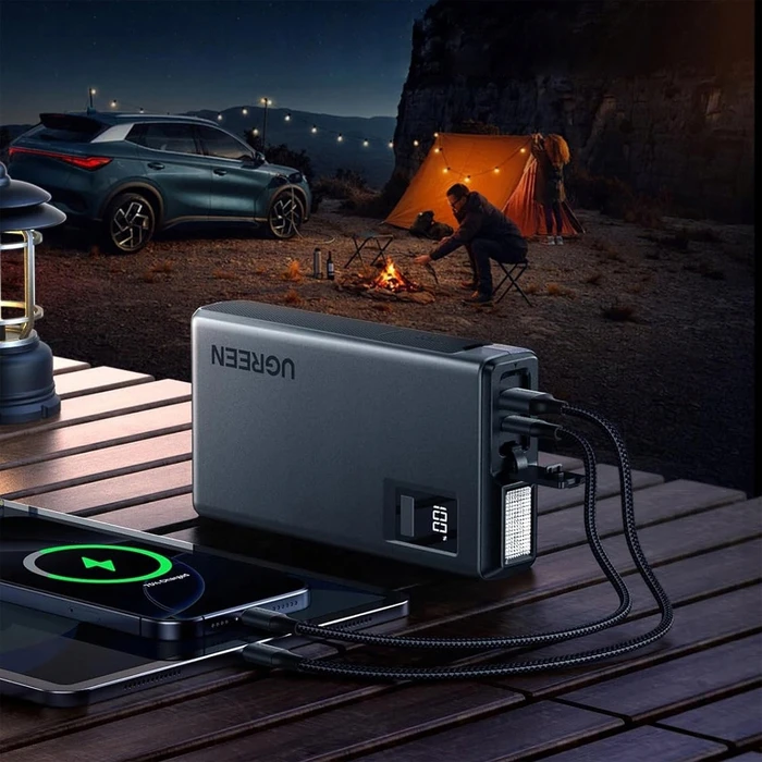 Car Jump Starter UGREEN ES702 12000mAh 1000A LED USB C USB