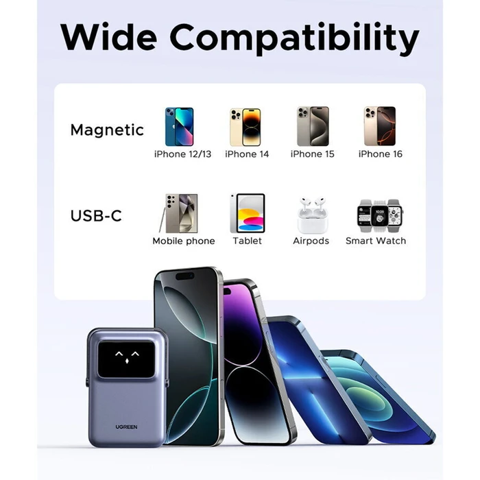 UGREEN Power Bank PB572 10000mAh 20W Magnetic Wireless