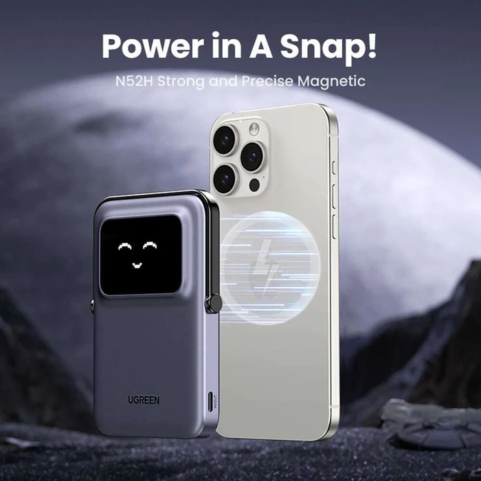 Power Banks UGREEN PB571 Magnetic Wireless Power Bank 5000mAh 20W USB-C Black