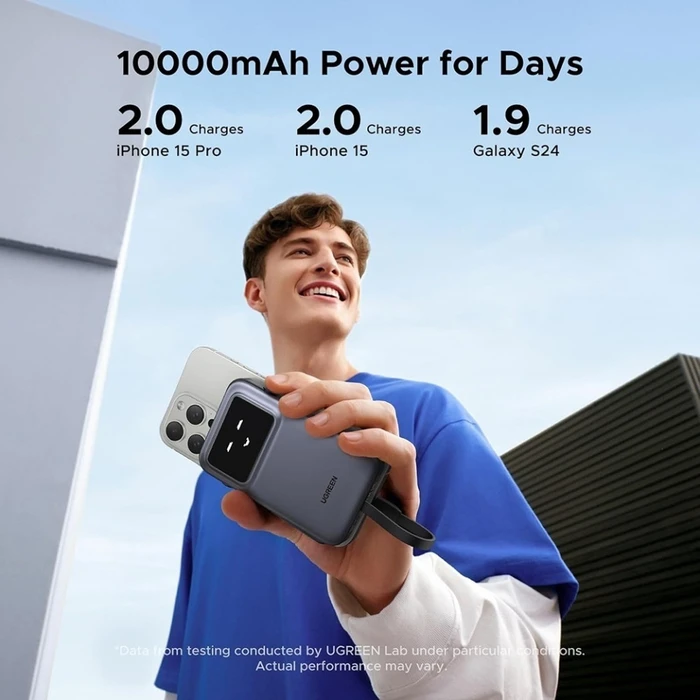 Ugreen PB511 Power Bank 10000mAh 30W με Θύρα USB-A και Θύρα USB-C