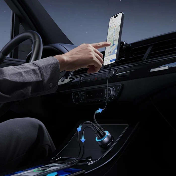 UGREEN Φορτιστής Αυτοκινήτου EC307 30W 3A με 1xUSB 2xType-C