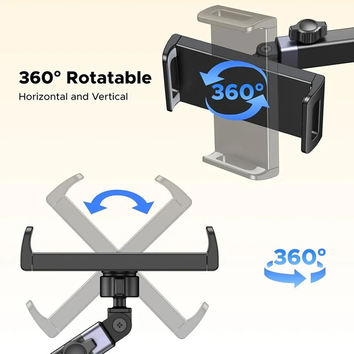 Ugreen Car Headrest Mount for Smartphone or Tablet 4.7-12.9 inches Black 55443