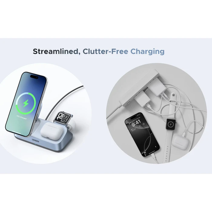 Wireless Charger UGREEN Qi2 25W Blue 55677 UGR55677