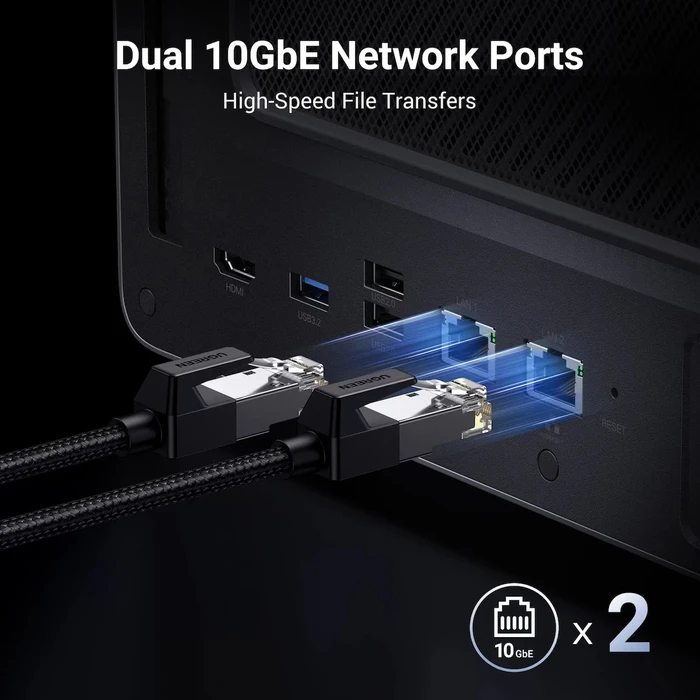 Ugreen NASync DXP6800 Pro 6-Bay NAS (Intel Core i5-1235U, 8GB DDR5, Dual 10GbE, 6x SATA, 2x M.2 NVMe)